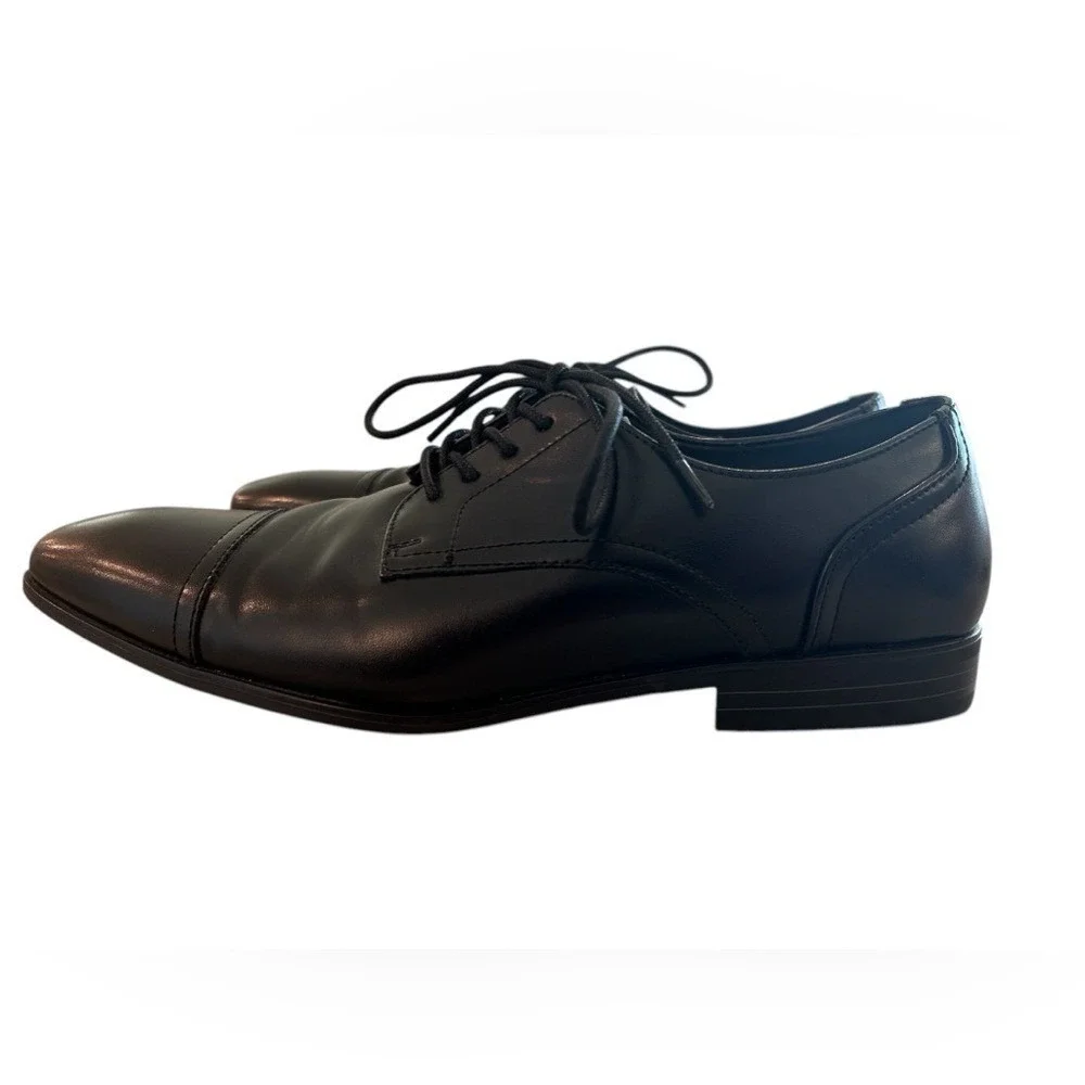 Alfani Men's Black Oxford Shoe Size 10.5M w/Memory Foam - Excellent Condition